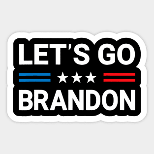 Lets Go Brandon US Flag Sticker